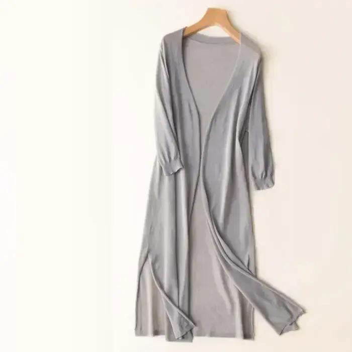 Nouveau printemps été Protection solaire vêtements femmes Long Cardigan femme tricoté pull femmes ma