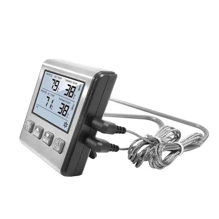 Therye.com numérique avec sonde en acier inoxydable, alarme de cuisine, minuterie de viande, mesure