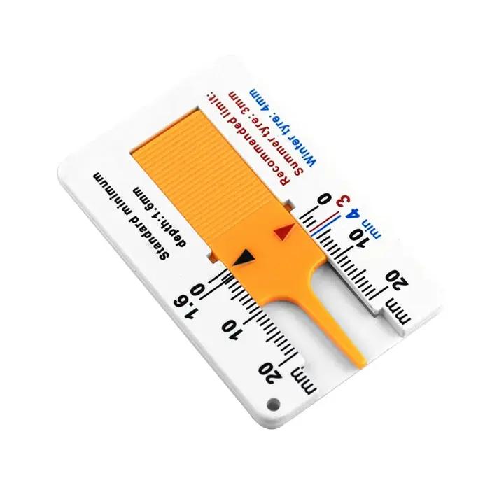 Règle de bande de roulement de pneu en plastique 0-20mm, pour pneus de voiture, jauges d'épaisseur,