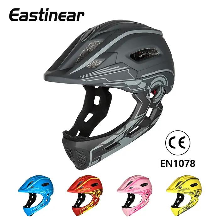 Eastinear-Casque de sécurité pour enfants avec feu arrière, poignées intégrales, chapeau amovible, s