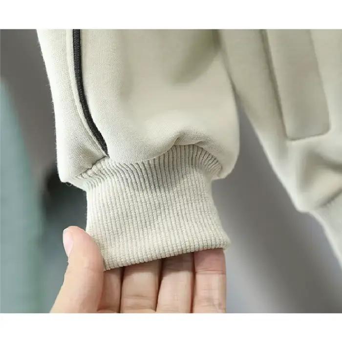 Survêtement College pour Enfants Décontracté à Col Montant Vêtements Printemps Automne Activités Sportives Occasions Spéciales