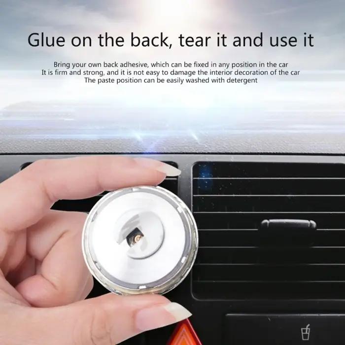 Mini thermomètre/hygromètre analogique en métal mécanique pour voiture, détecteur de température/hum