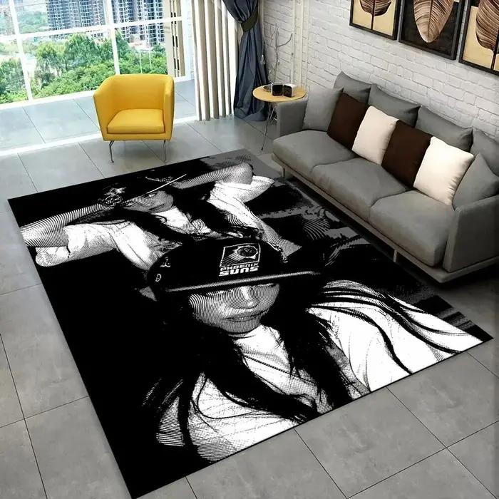 Tapis de sol antidérapant Billie Eilish Star de la mode pour chambre d'enfant, chambre à coucher, sa