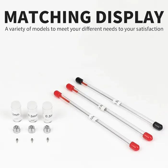 Buse de rechange pour aérographe, 0.2/0.3/0.5mm, pour modèle de odorpulvérisateur, accessoires d'ent