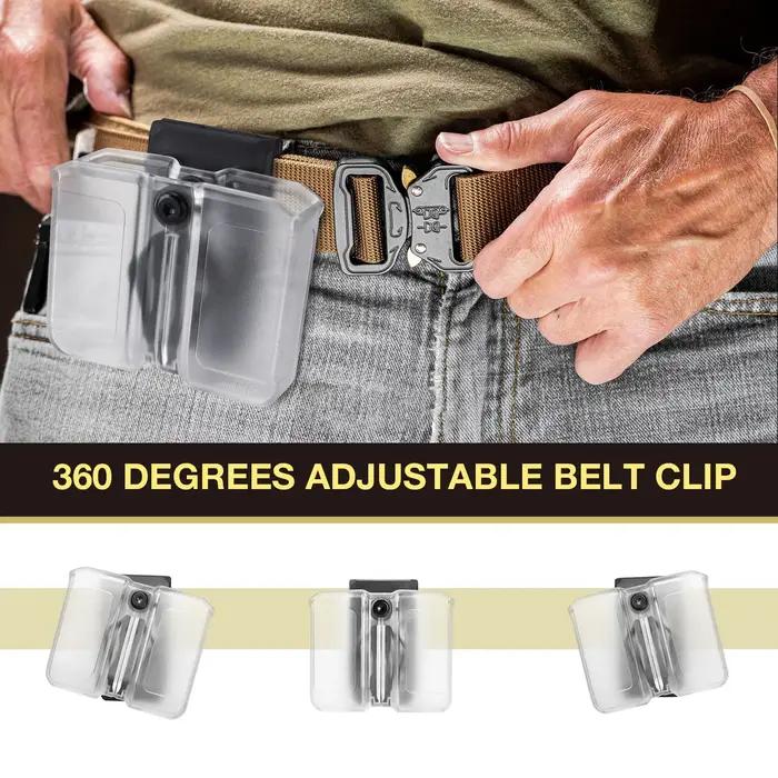 Gun & Flower – pochette universelle transparente givrée pour magazines, 9mm.40, support magnétique à
