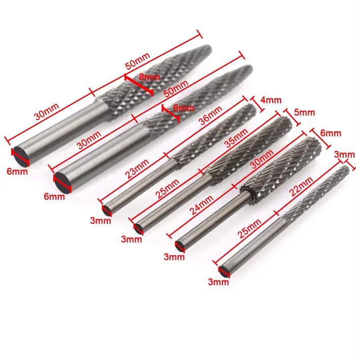 Fraise rotative en acier rapide, fraise rotative, lime, foret, mèches de gravure, fraisage pour outi