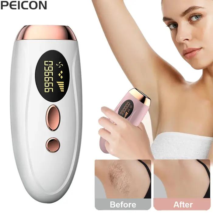 Depilador a laser ipl, remoção de pelos para mulheres, biquíni corporal, facial, 990000 flashes, per