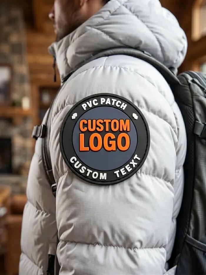 Badge en PVC personnalisable avec logo patch 3D thermocollant appliques autocollantes badge pour chapeau fermeture à boucle et crochets occasion sportive cadeau occasion spéciale