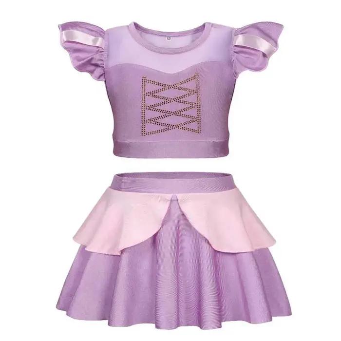 Princesse fête piscine maillot de bain fille Anna Belle Aurora Jasmine maillot de bain deux pièces e