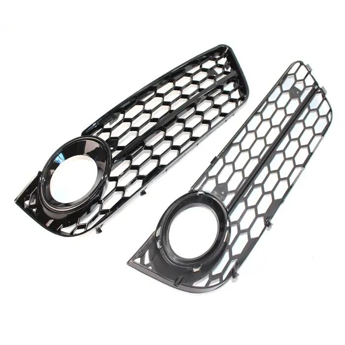Calandre de phare antibrouillard pour pare-choc avant de voiture, couverture en maille nid d'abeille