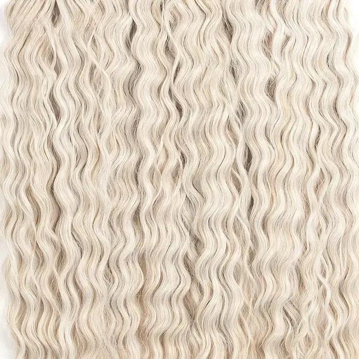 Ariel synthétique torsion Crochet cheveux 22 pouces 300g vague d'eau Extensions de cheveux Ombre Blo