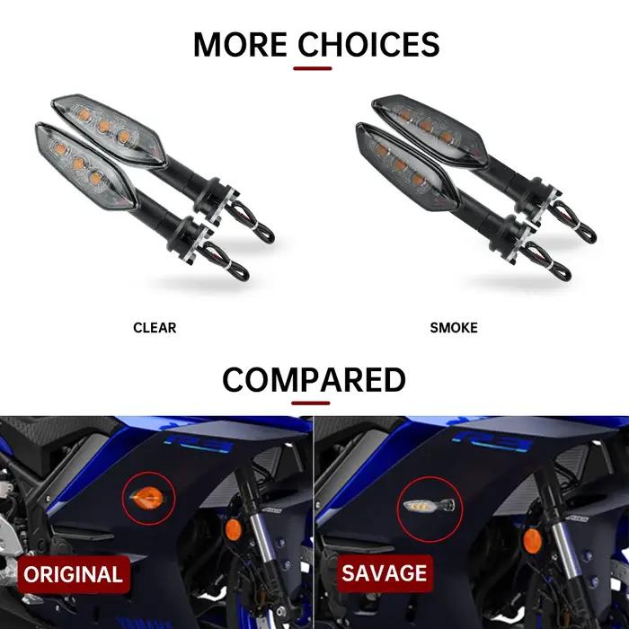 Clignotant LED pour YAMAHA FZ 16 250 FZS 150 FZ1 FZ8 Tenere 700 XSR Tracer 900/GT, accessoires de mo