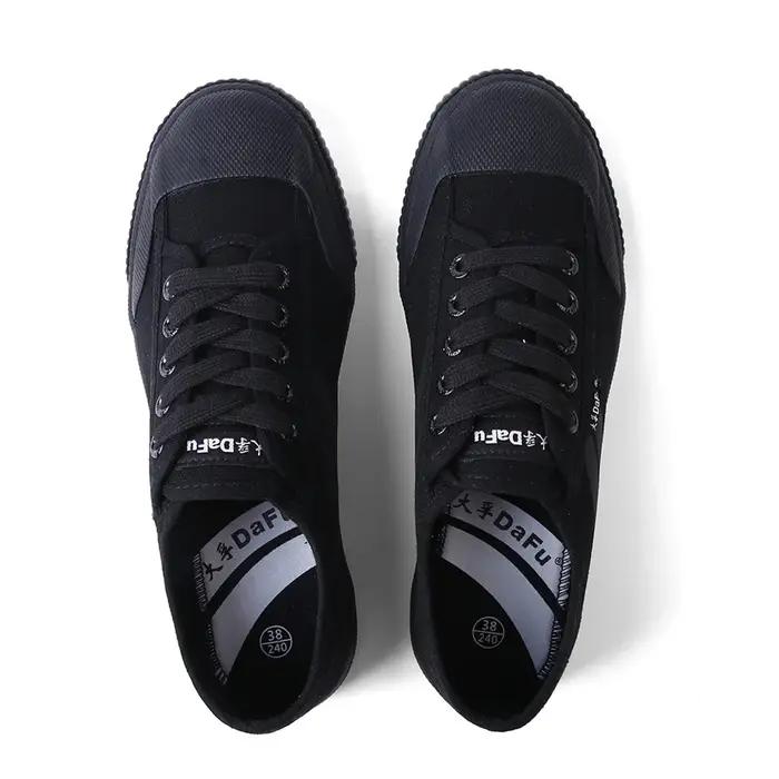 DaFu Shoes Baskets classiques améliorées Arts martiaux All Black Shoes
