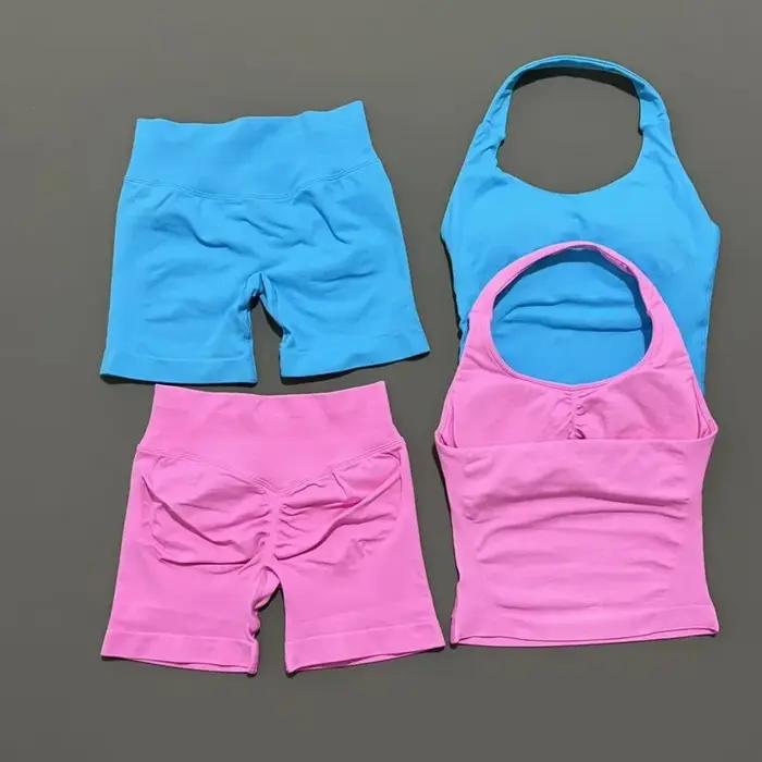 HISTELLO – ensemble 2 pièces pour femmes, haut à bretelles, soutien-gorge et short, vêtements d'entr