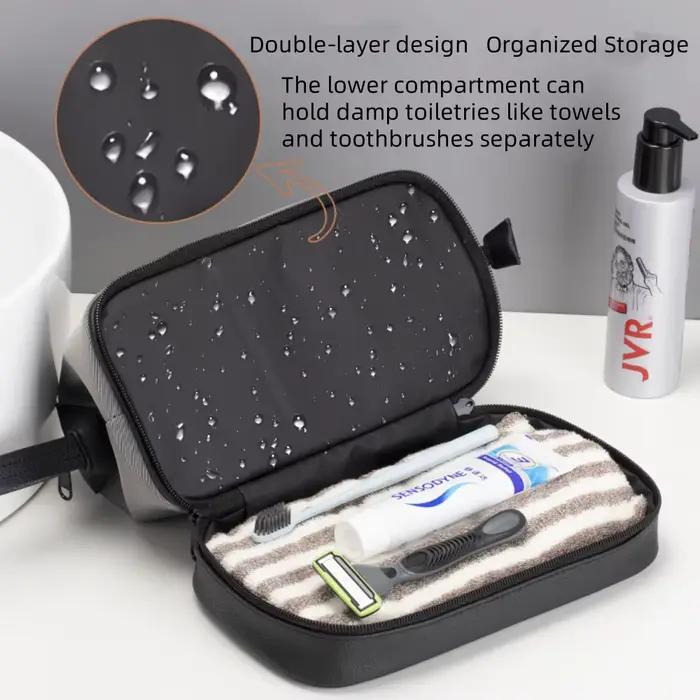Trousse de Toilette de Voyage Grande Capacité pour Femme et Homme, Organisateur de Maquillage et Cos