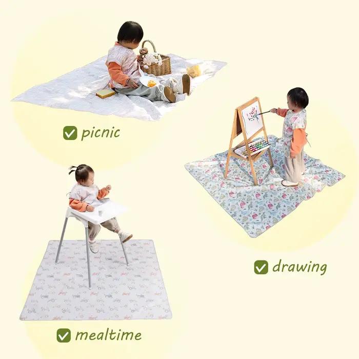 Elinfant 1 Pc bébé chaise haute Splat tapis Portable bébé salle à manger chaise tapis imperméable an