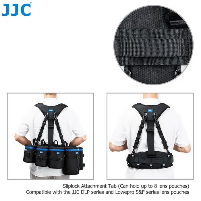 JJC – système de bandoulière pour photographie, gilet de poitrine, sangles de sécurité pour sac d'ob