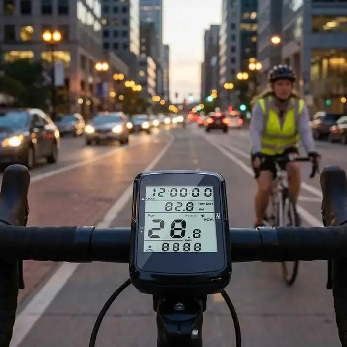 Compteur de vitesse GPS pour vélo 24 pouces odomètre étanche pour cyclisme longue distance entraînement sportif