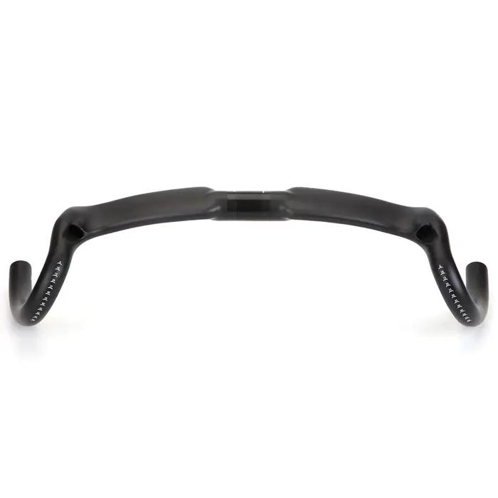 Guidon en carbone pour gravel cyclocross route guidon évasé angle 30 degrés dimensions 370 390 410 mm carbone légèrement courbé pour conduire confortablement