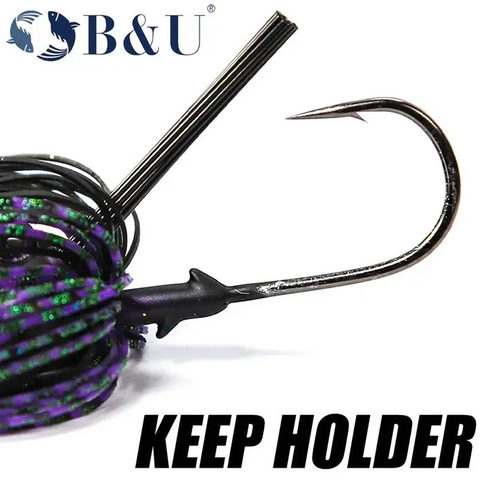 B & U 1pc 3/8oz 1/2oz basse sans mauvaises herbes gabarit de Football en caoutchouc de Silicone jig
