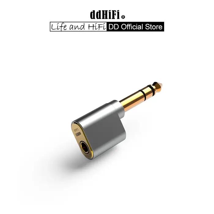 Adaptateur Audio DD ddHiFi DJ65B(AL) mâle 6.35mm à femelle 4.4mm pour appareils d'amplificateur de b
