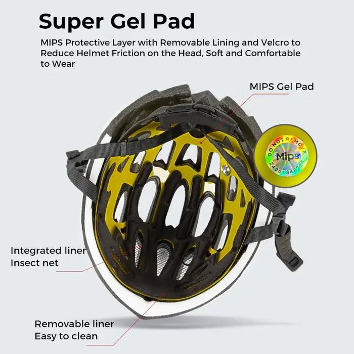 Casque de vélo MOON avec système de sécurité Mips pour hommes et femmes, casque de course à vélo ant