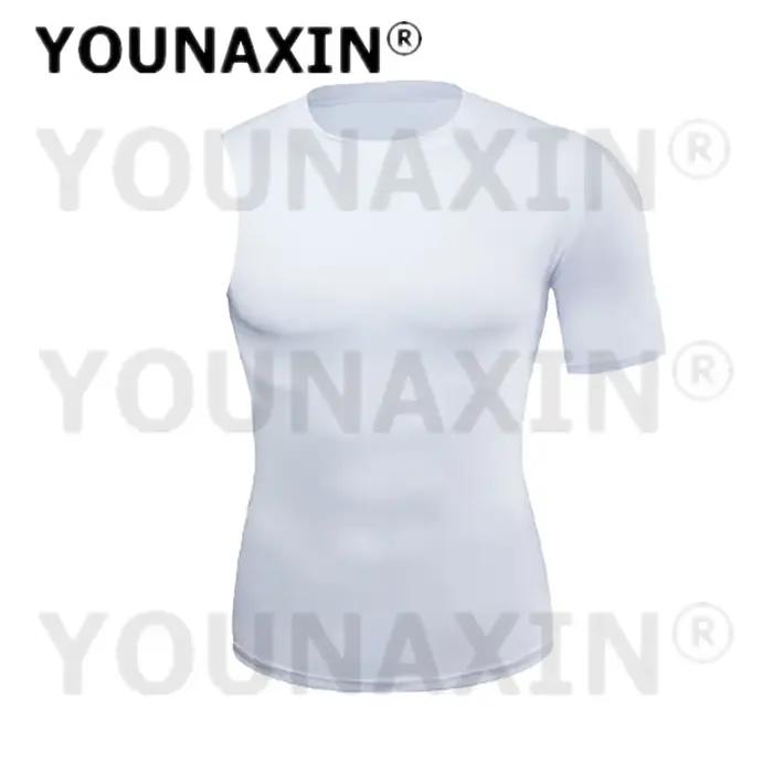 Leggings courts hommes et T-shirts manches un bras - Sport fitness basket yoga course à pied tailles S à 3XL