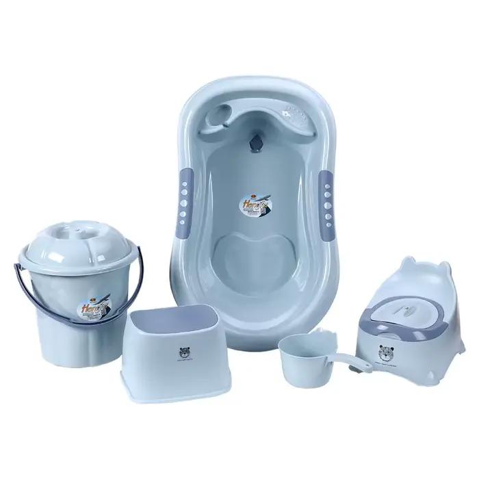 Ensemble de baignoire pour bébé avec tabouret, baignoire pour nouveau-né, antidérapant, ensemble de