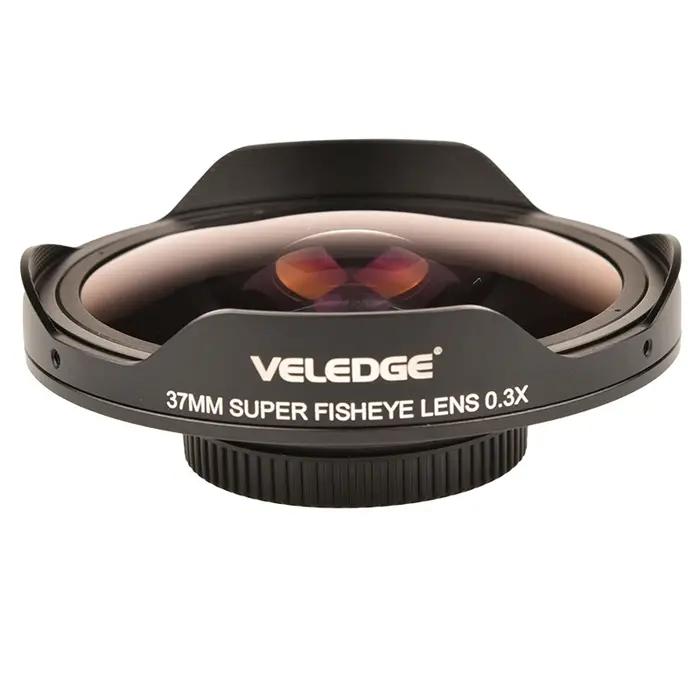 Adaptateur d'objectif Ultra Fisheye Vlogmagic 0,3x HD 37MM/43MM avec capot uniquement pour caméras v