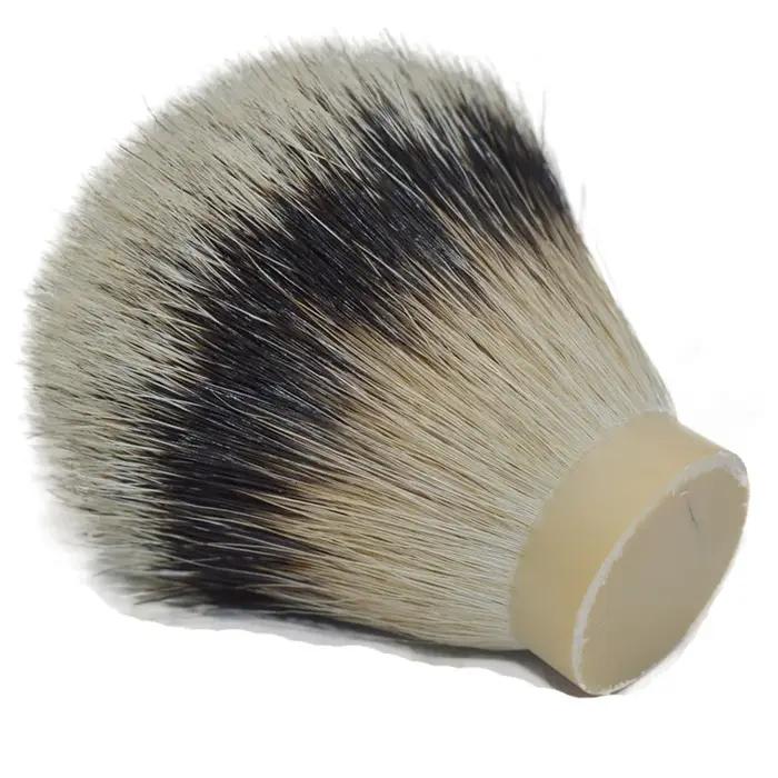 DSCOSMETIC-Tête de brosse de rasage en poils de blaireau de montagne, 26mm, pointe argentée la plus