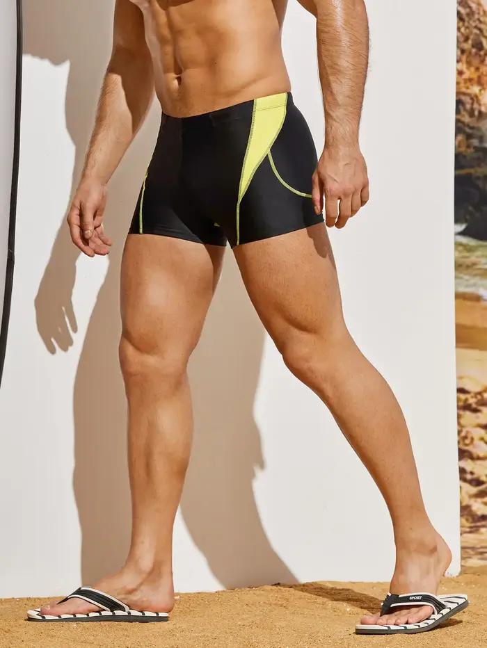Maillot de bain boxer professionnel pour hommes, pantalon de natation à compression à séchage rapide