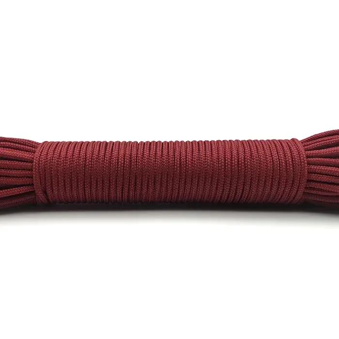 Diamètre 2mm 100 mètres corde rouge profond corde de Parachute lanière corde escalade Camping équipe