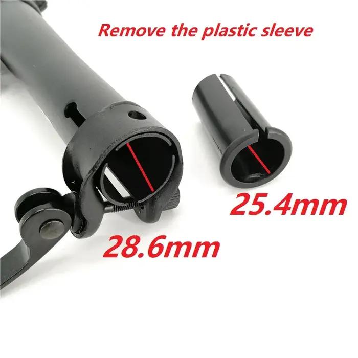 Tige de vélo électrique pliante à Double Section, partie de 22.2mm 25.4mm, fourche pliable à gauche,
