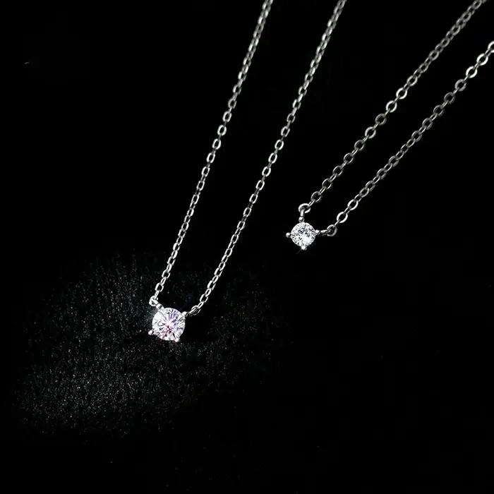 La Monada-Collier Minimaliste en Argent Fin 4.8 pour Femme, Bijoux de Cou à la Mode, Pmot925, 38 + 9
