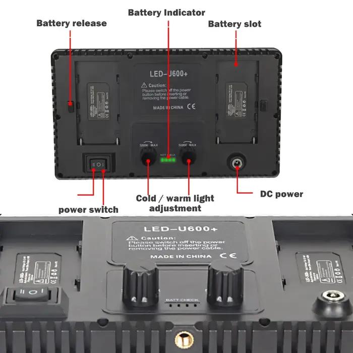 LED Photo Studio lumière pour Youbute jeu vidéo en direct éclairage sur caméra 50W Portable enregist