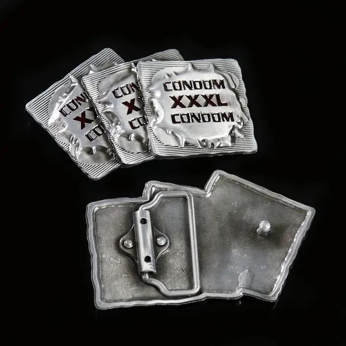Boucle de ceinture à la mode pour hommes, lettre drôle, Cowboy occidental, Style Rock Punk, boucle e