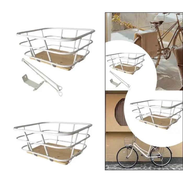 Panier avant de vélo support de chargement facile à assembler tendance panier de vélo pour équitation sorties randonnées urbaines cadeau occasions spéciales