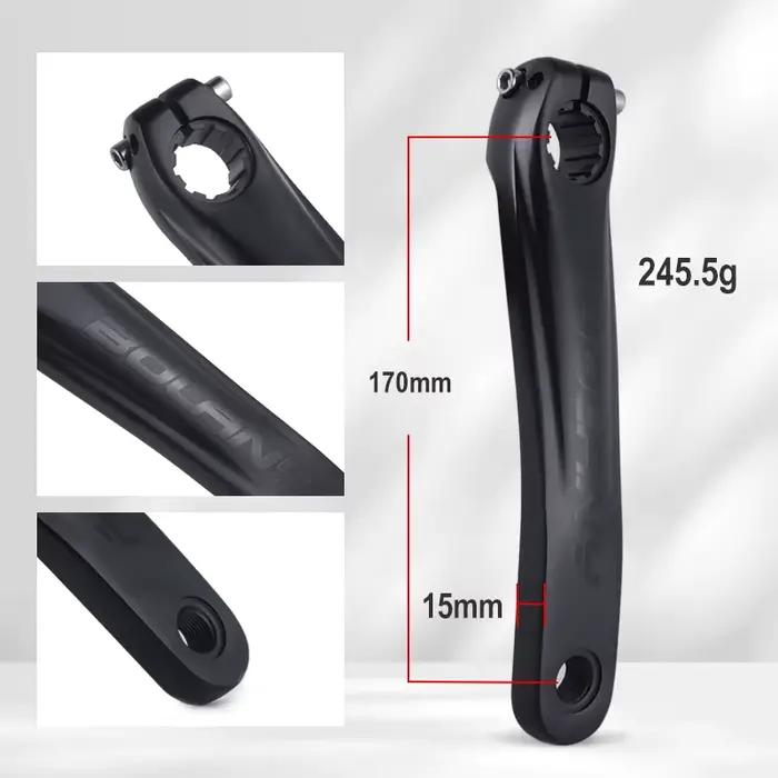 Pédalier intégré BOLANY VTT alliage aluminium BB68 170mm plateau unique 32T-36T 104BCD vélo