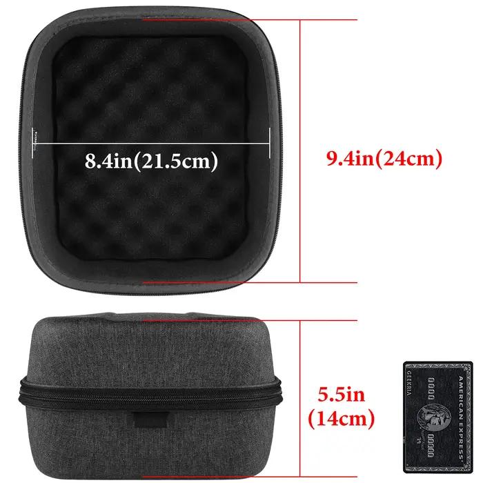 Étui pour casque Geekria pour casque HiFiMAN HE 6se, HE1000, Audeze Maxwell, sac de transport rigide