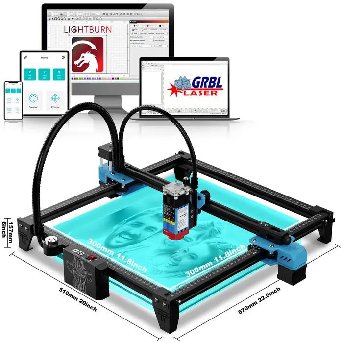 TT-5.5S 40W machine de gravure laser cadre machine de gravure laser spot comprimé LD + FAC 5.5W impr