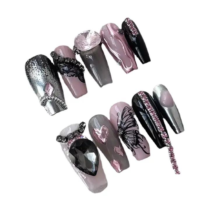 Strass scintillants multi-formes pour Nail Art, verre brillant de qualité, pierres précieuses pour N