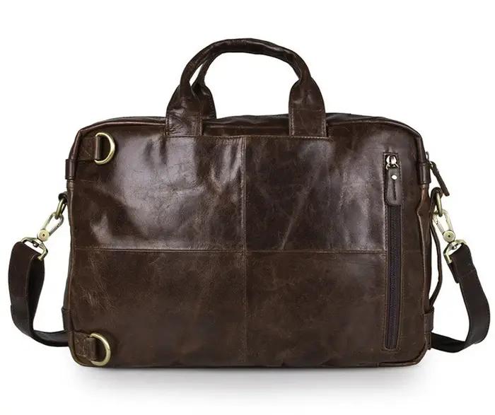 Sac messager en cuir véritable de haute qualité pour hommes, sac à bandoulière, mallette d'affaires,