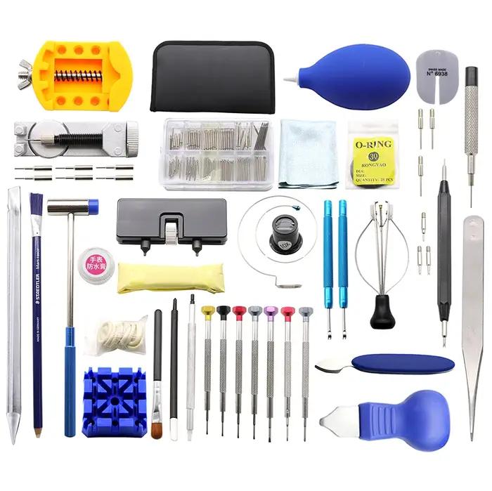 Kit de réparation de montre ouvrant la couverture arrière de la montre pour remplacer le bracelet anneau et les aiguilles étanches pour réparation de montre à domicile pour amateurs et collectionneurs