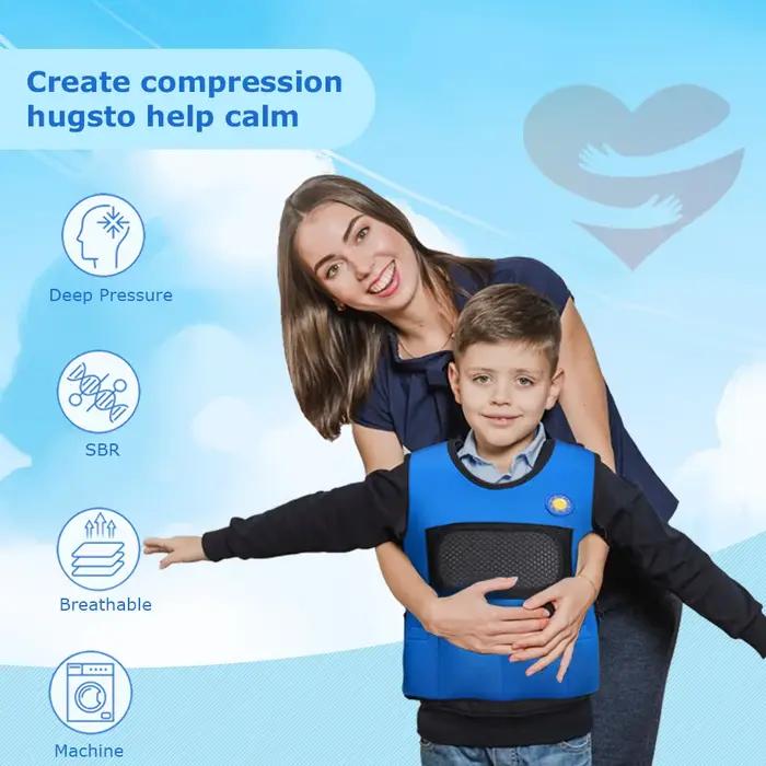 Gilet lesté sensoriel pour enfants, pour l'autisme, l'hyperactivité, traitement de l'humeur, trouble