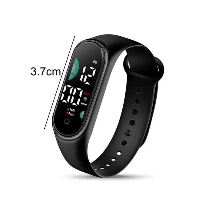 Montre de sport électronique pour enfants robuste et étanche avec grand écran LED calendrier complet pour suivi des activités et gestion du temps