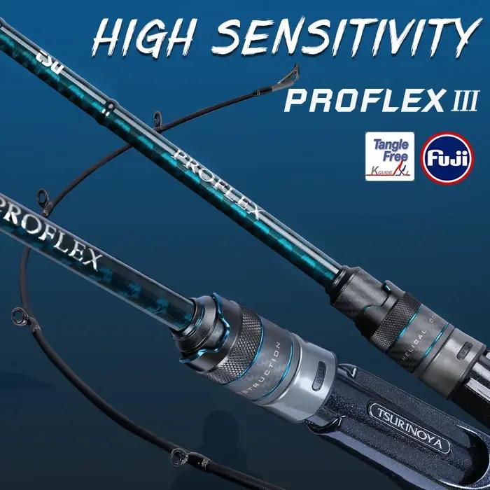 Canne à pêche professionnelle TSURINOYA PROFLEX Ⅲ 1.95 2.01 2.10m 2.21m, action rapide, puissance ML