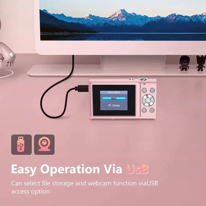 Appareil photo numérique 4K, Autofocus, Vlogging, HD 48mp, avec grand écran 2.8 pouces, caméscope po