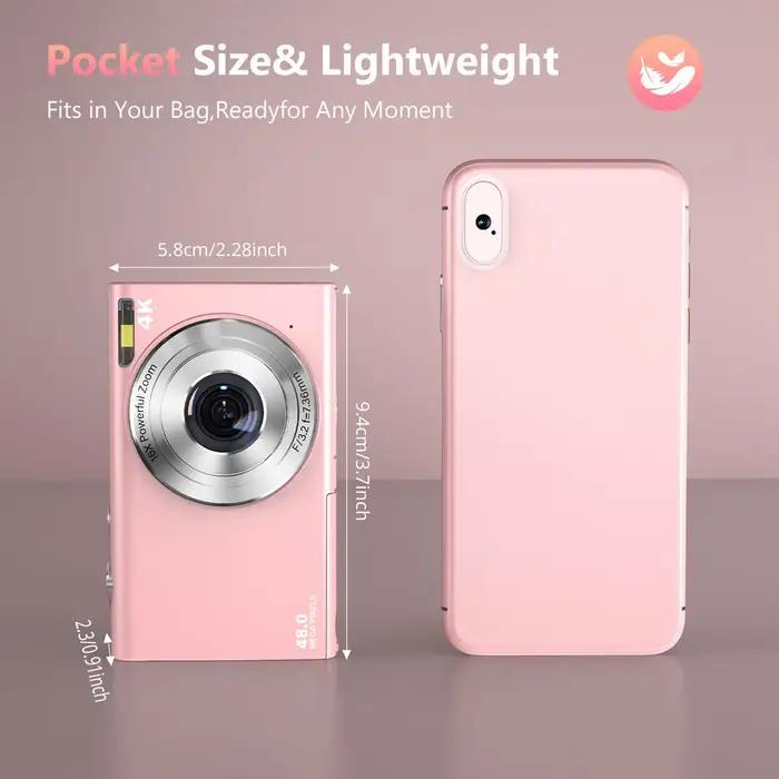 Appareil photo numérique 4K, Autofocus, Vlogging, HD 48mp, avec grand écran 2.8 pouces, caméscope po