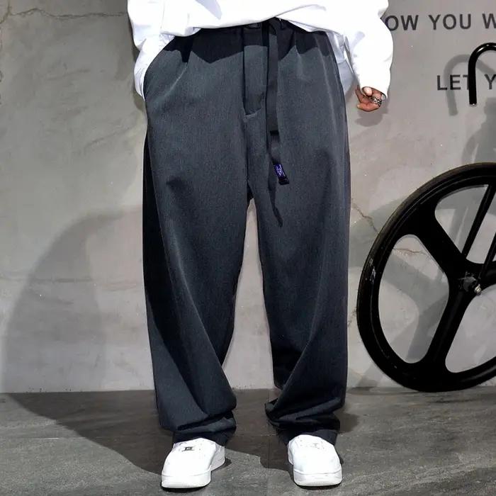 Pantalon Baggy Décontracté Vintage Japonais pour Homme, Vêtement de Haute Qualité, Tendance, Droit,