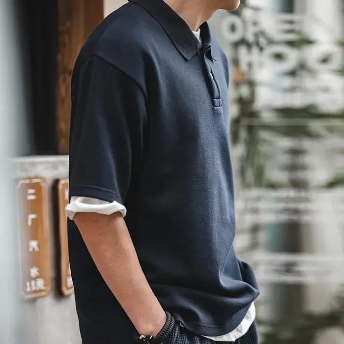 Maden-Polo vintage en coton pour homme, t-shirt à manches courtes, vêtements de travail, t-shirt déc